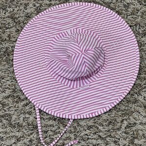 RiffleButts - Purple and White Striped Swim  Hat - 12m - 2T